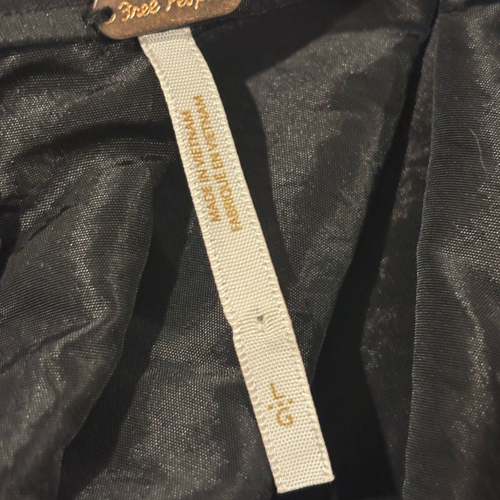 Free People Emilia Black A-Line Skirt - Picture 3 of 8